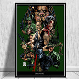 Arnold Schwarzenegger The Predator Monster Movie Poster And Prints Art Canvas Wall Pictures For Living Room Home Decor - Virtual Blue Store