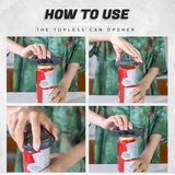 Mintiml Go Swing Universal Topless Can Opener The Easiest Can Opener Ez-Drink Opener Bottle Opener Topless  beer can Opener - Virtual Blue Store