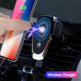 Fast Qi Car Wireless Charger For iPhone XS Max XR X Samsung S10 S9 Intelligent Wireless Charging Phone Car Holder For Xiaomi - Virtual Blue Store