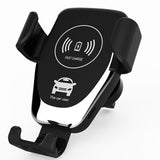 Fast Qi Car Wireless Charger For iPhone XS Max XR X Samsung S10 S9 Intelligent Wireless Charging Phone Car Holder For Xiaomi - Virtual Blue Store