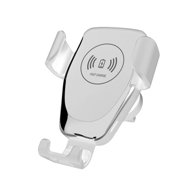 Fast Qi Car Wireless Charger For iPhone XS Max XR X Samsung S10 S9 Intelligent Wireless Charging Phone Car Holder For Xiaomi - Virtual Blue Store