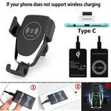 Fast Qi Car Wireless Charger For iPhone XS Max XR X Samsung S10 S9 Intelligent Wireless Charging Phone Car Holder For Xiaomi - Virtual Blue Store