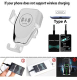Fast Qi Car Wireless Charger For iPhone XS Max XR X Samsung S10 S9 Intelligent Wireless Charging Phone Car Holder For Xiaomi - Virtual Blue Store