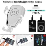 Fast Qi Car Wireless Charger For iPhone XS Max XR X Samsung S10 S9 Intelligent Wireless Charging Phone Car Holder For Xiaomi - Virtual Blue Store