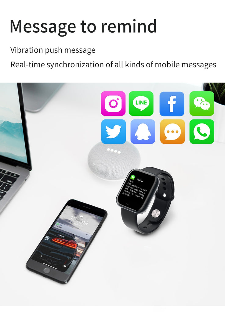 D21 New Smart Watch Women Men Heart Rate Monitor Fitness Tracker Bracelet Blood Pressure Bluetooth SmartWatch For IOS Andriod - Virtual Blue Store