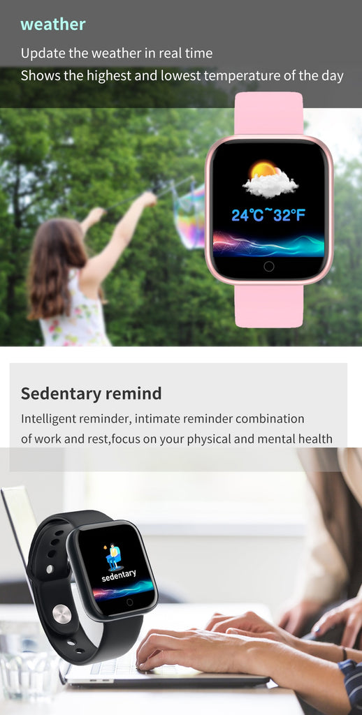 D21 New Smart Watch Women Men Heart Rate Monitor Fitness Tracker Bracelet Blood Pressure Bluetooth SmartWatch For IOS Andriod - Virtual Blue Store