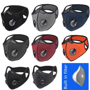 1pc Anti-Dust M/ask Reusable Safe Breathable Face Adult Ear Loop Ear Loop Maskers face filter Black Cotton - Virtual Blue Store