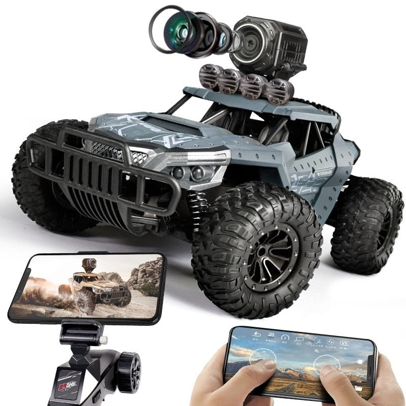 1:12 RC Car  2.4GHz 4WD With HD Camera Cars Off Road Buggy Toy High Speed Climbing RC Car Real-time transmission - Virtual Blue Store