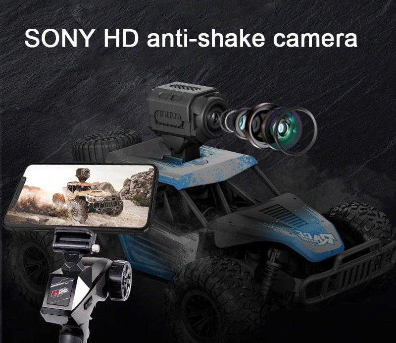 1:12 RC Car  2.4GHz 4WD With HD Camera Cars Off Road Buggy Toy High Speed Climbing RC Car Real-time transmission - Virtual Blue Store