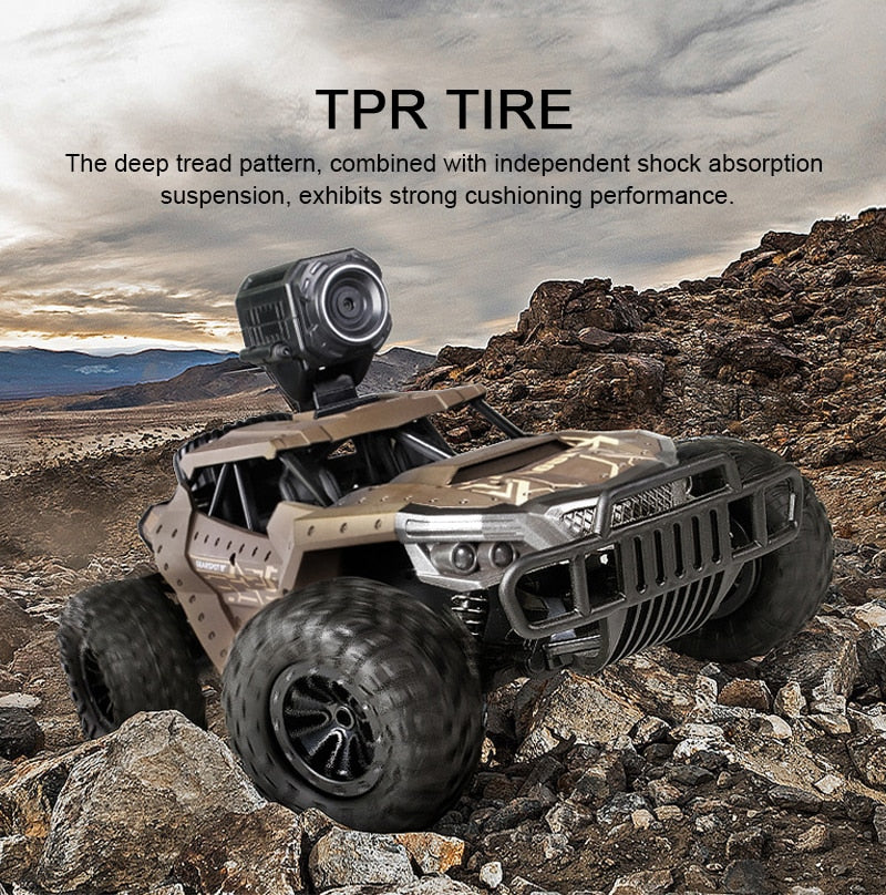 1:12 RC Car  2.4GHz 4WD With HD Camera Cars Off Road Buggy Toy High Speed Climbing RC Car Real-time transmission - Virtual Blue Store
