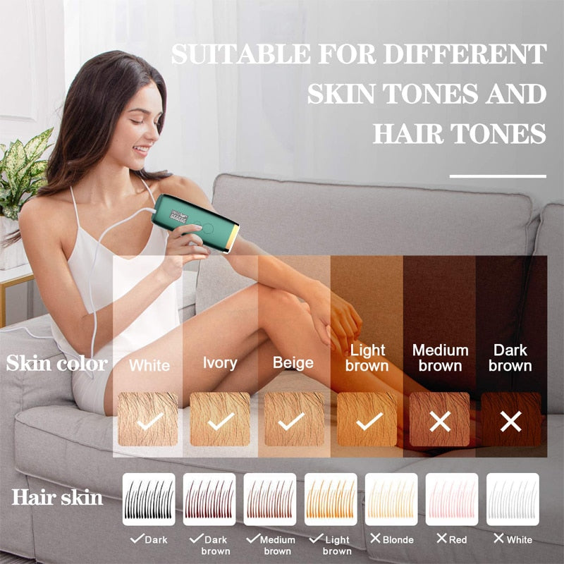 999999 flash professional permanent IPL epilator laser hair removal electric photo women painless threading hair remover machine - Virtual Blue Store