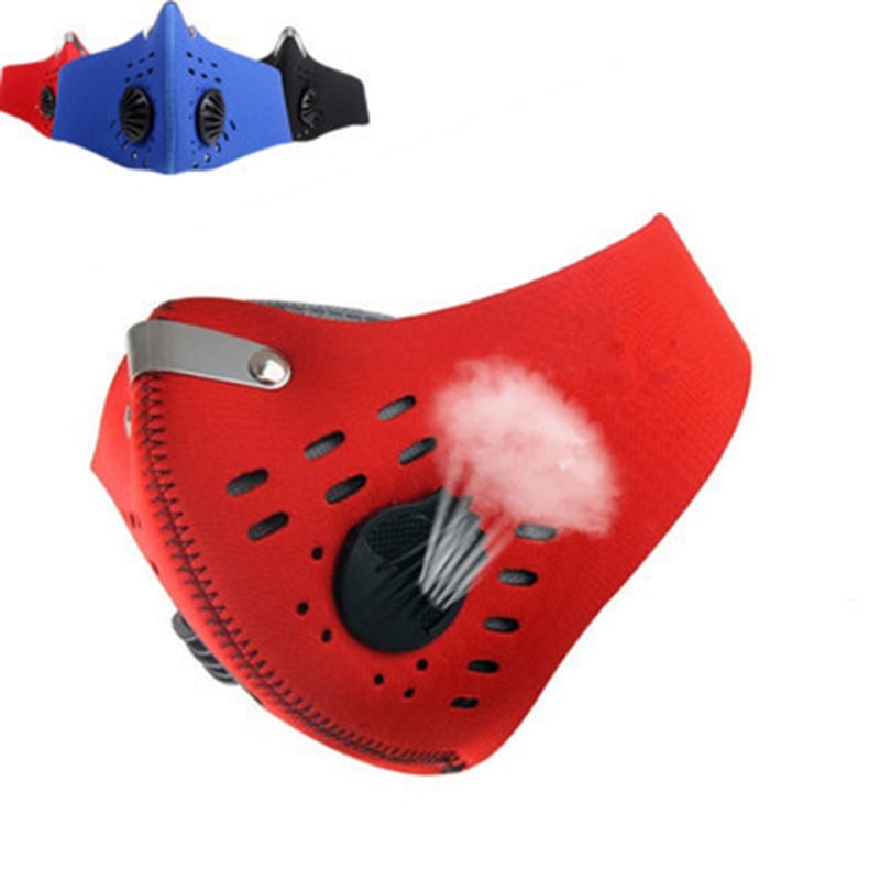 Anti Smoke Carbon Dust-proof  Breathable Mesh Bicycle Men Women Sports Sweat Headband Run Tennis Fitness Pirate Headband Sports - Virtual Blue Store