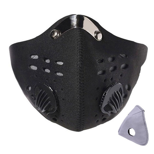 Anti Smoke Carbon Dust-proof  Breathable Mesh Bicycle Men Women Sports Sweat Headband Run Tennis Fitness Pirate Headband Sports - Virtual Blue Store