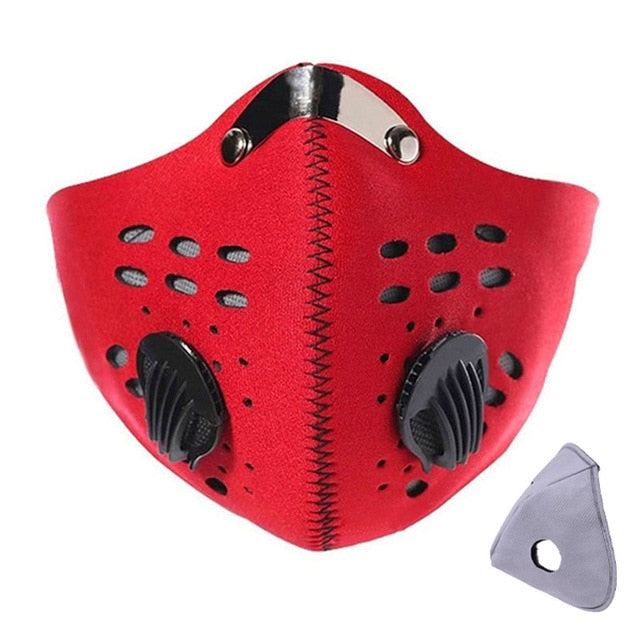 Anti Smoke Carbon Dust-proof  Breathable Mesh Bicycle Men Women Sports Sweat Headband Run Tennis Fitness Pirate Headband Sports - Virtual Blue Store