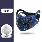 Anti Smoke Carbon Dust-proof  Breathable Mesh Bicycle Men Women Sports Sweat Headband Run Tennis Fitness Pirate Headband Sports - Virtual Blue Store