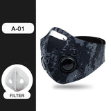 Anti Smoke Carbon Dust-proof  Breathable Mesh Bicycle Men Women Sports Sweat Headband Run Tennis Fitness Pirate Headband Sports - Virtual Blue Store