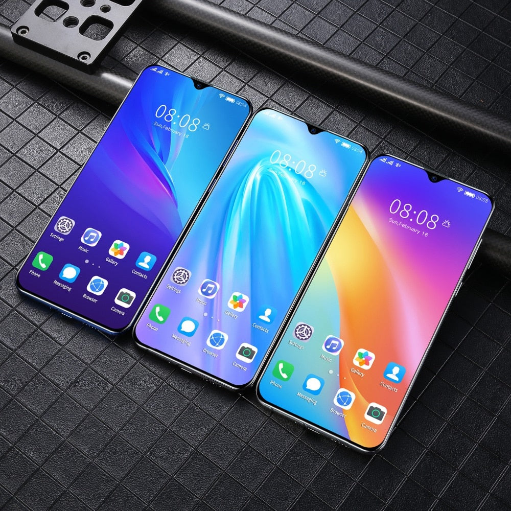 Global Version P40 PRO P41 PRO Android Smartphone 6.7inch Cellphone Dual SIM Mobile phone 3G Smart Phones Face unlock handset - Virtual Blue Store