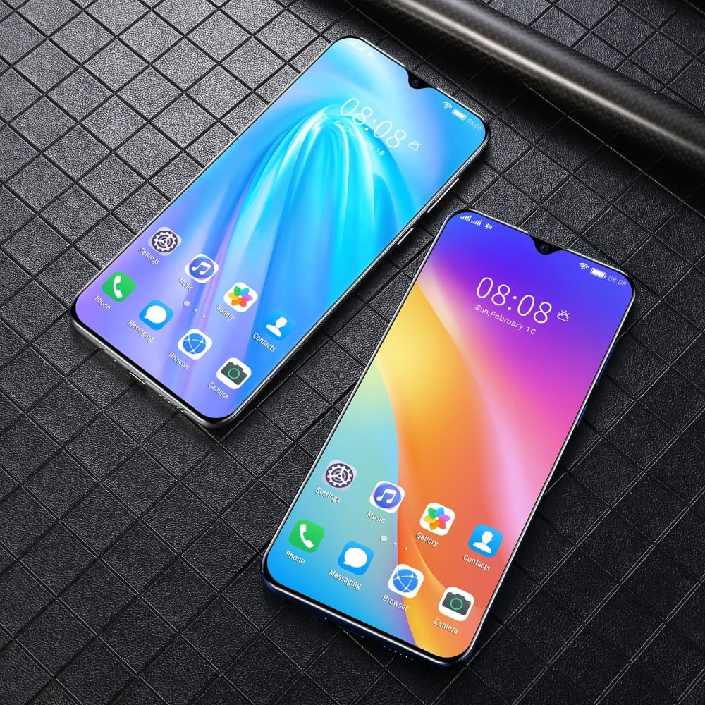 Global Version P40 PRO P41 PRO Android Smartphone 6.7inch Cellphone Dual SIM Mobile phone 3G Smart Phones Face unlock handset - Virtual Blue Store