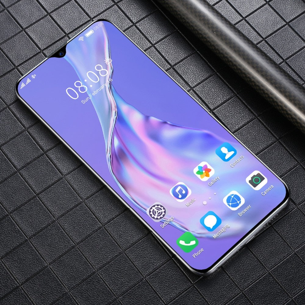 Global Version P40 PRO P41 PRO Android Smartphone 6.7inch Cellphone Dual SIM Mobile phone 3G Smart Phones Face unlock handset - Virtual Blue Store