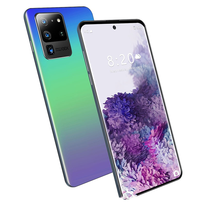 Newest 6.8 inch 1:1 Galay S20 global Shipping Camera Snapdragon 855 8GB RAM 256GB ROM Octa Core 4 smart phone - Virtual Blue Store