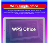 Tablet 10.1 Inch with 6GB + 128GB 1920 * 1200 IPS Screen Android Tablet ARM + DSP Dual-core Wifi Android Tablet HD Screen 3g Blu - Virtual Blue Store