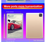 Tablet 10.1 Inch with 6GB + 128GB 1920 * 1200 IPS Screen Android Tablet ARM + DSP Dual-core Wifi Android Tablet HD Screen 3g Blu - Virtual Blue Store