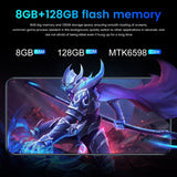 New V17 PRO 6.53 Inch Full-screen Ultrabook Mobile Phone 8 + 256G Screen Fingerprint Unlock Facial Recognition Reflective High- - Virtual Blue Store