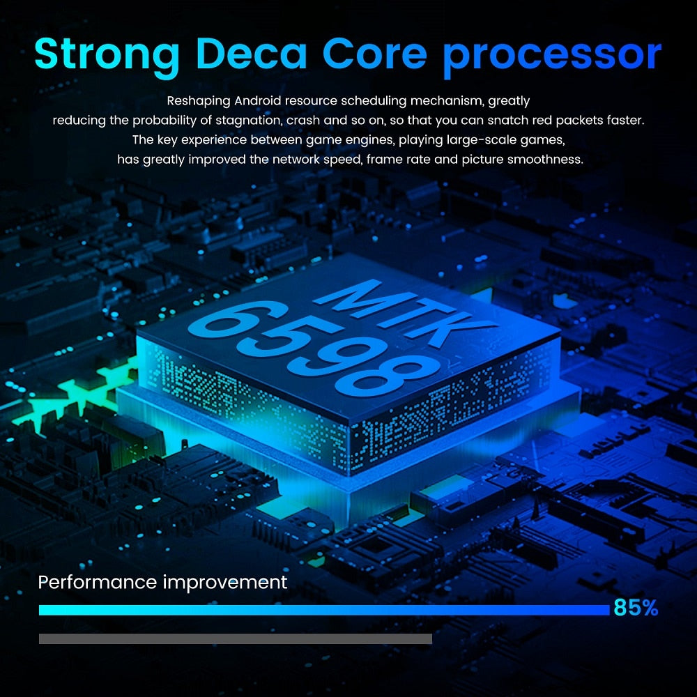 New V17 PRO 6.53 Inch Full-screen Ultrabook Mobile Phone 8 + 256G Screen Fingerprint Unlock Facial Recognition Reflective High- - Virtual Blue Store