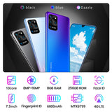 7.5 inch Galay S20 network  8GB RAM 256GB ROM Octa Core 4 Camera Snapdragon 855 smart phone With phone case - Virtual Blue Store