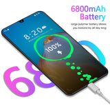 7.5 inch Galay S20 network  8GB RAM 256GB ROM Octa Core 4 Camera Snapdragon 855 smart phone With phone case - Virtual Blue Store
