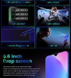 New A90 10-core 8 + 256G Dual Card Dual Standby 6.6-inch Full-screen Ultrabook Mobile Phone 4G Network - Virtual Blue Store