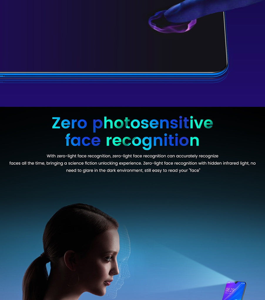 New A90 10-core 8 + 256G Dual Card Dual Standby 6.6-inch Full-screen Ultrabook Mobile Phone 4G Network - Virtual Blue Store