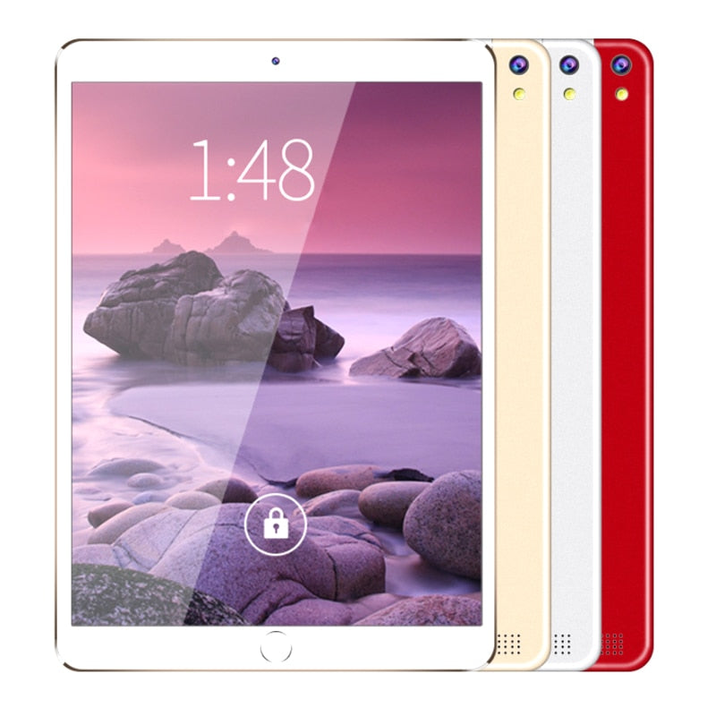 10.1 Inch Tablet Computer Supports Call Wifi Vertical Screen Tablet Computer Android 9.0 Ten Core 2560 * 1600 8G + 256G Dual Car - Virtual Blue Store