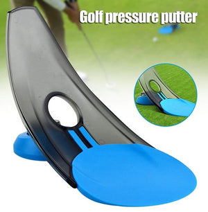 Foldable Pressure Putt Trainer Golf Putting Training Practice Pressure Real Hole Exact Conditions Golf Training Outdoor Indoor - Virtual Blue Store
