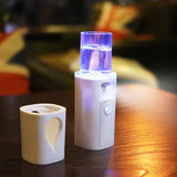 USB Rechargeable Portable Face Spray Bottle 20mL Nano Mister Facial Steamer Beauty Hydrating Skin Care Tools Facial Steamer Spa - Virtual Blue Store