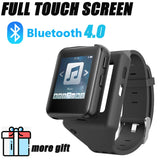 Bluetooth MP3 Watch with Touch Screen 8/16GB Clip MP3 Player for Running Cycling Hiking Support Recording,FM Radio