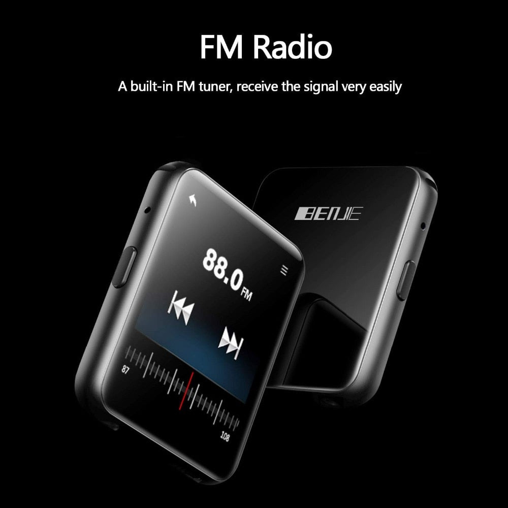 Bluetooth MP3 Watch with Touch Screen 8/16GB Clip MP3 Player for Running Cycling Hiking Support Recording,FM Radio - Virtual Blue Store