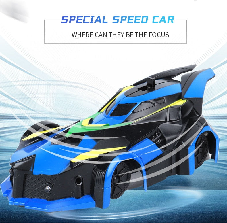 Air Hogs Zero Gravity Laser Racer Wall Climbing Car Gravity Ceiling Racing Car Electric Toys Machine Auto RC Car - Virtual Blue Store