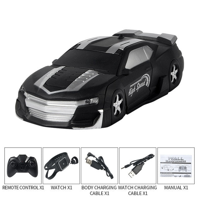 Wall Climbing Car Ges Gesture sensing Remote Control Anti Gravity Land And Wall Dual Mode Driving  RC Stunt Toy One Key Deform - Virtual Blue Store