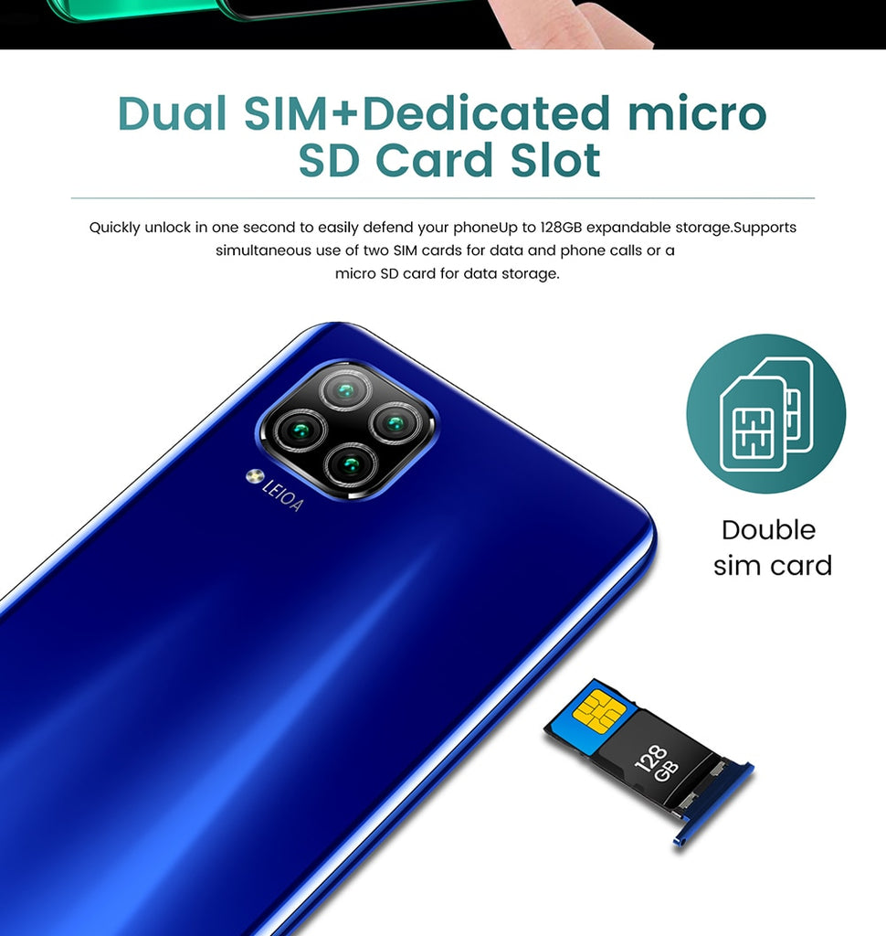 New NOWA6se 8 + 256G Dual Card Dual Standby 6.6-inch Full-screen Ultrabook Mobile Phone 10-core 4G Network - Virtual Blue Store