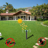 4pcs Solar Powered Ultrasonic Sonic Mouse Mole Pest Rodent Repeller Repellent Yard LED Light Repeller Outdoor Lamp Yard Garden - Virtual Blue Store