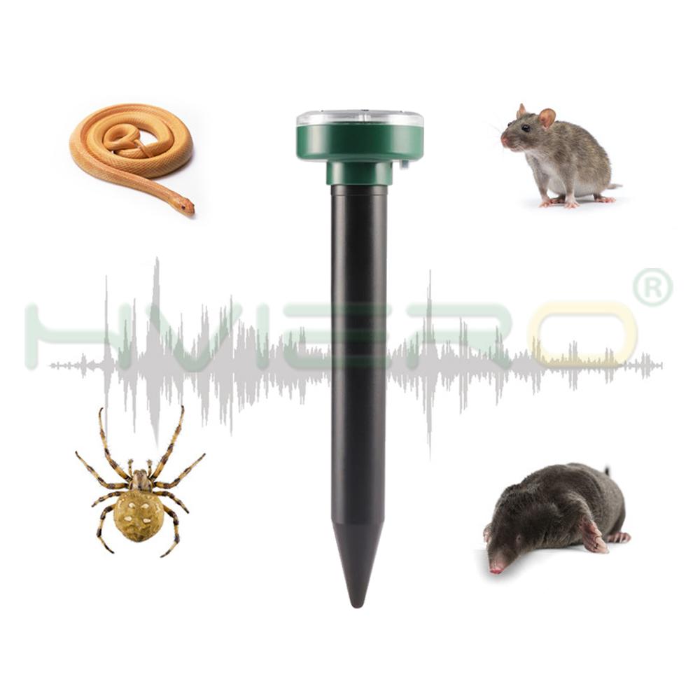 4pcs Solar Powered Ultrasonic Sonic Mouse Mole Pest Rodent Repeller Repellent Yard LED Light Repeller Outdoor Lamp Yard Garden - Virtual Blue Store