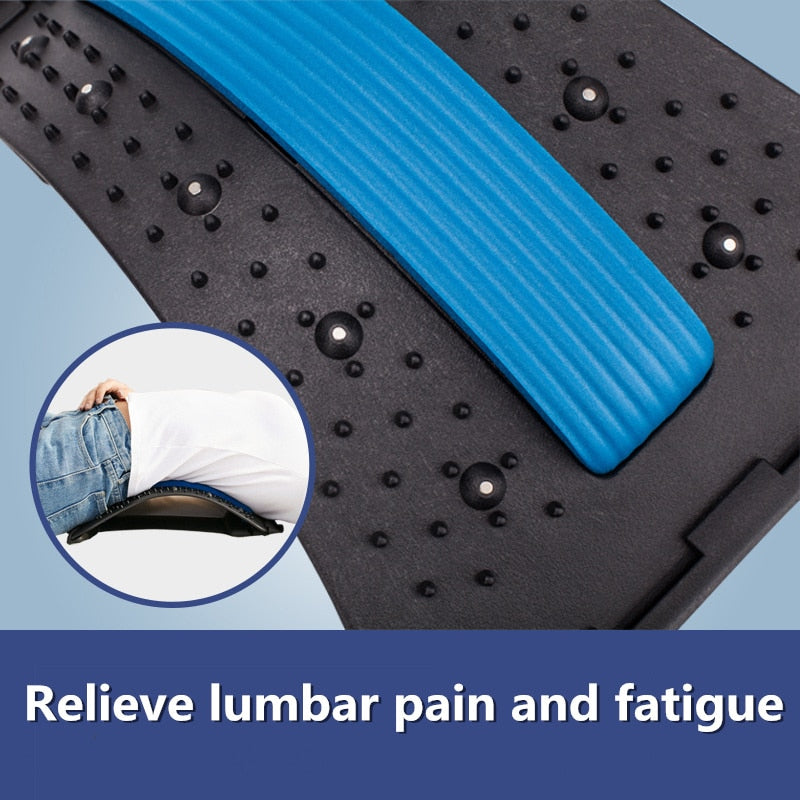 Back Magnetic muscle massage posture corrector stretch relax stretcher lumbar support spinal pain relief spine therapy - Virtual Blue Store