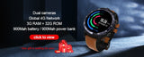 Torntisc LEM4 PRO 2.2 inch 3G GPS Smart Watch Android SIM Card 1.3MP Camera Heart Rate 1200mah Smartwatch - Virtual Blue Store
