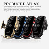 A5 10W Wireless Car Charger Automatic Clamping Fast Charging Phone Holder Mount Car for iPhone 11 Huawei Samsung Smart Phones - Virtual Blue Store