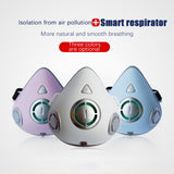 Smart Electric  Dustproof Face Mask Anti-Fog Air Purification Respirator Automatic Fresh Sports Leisurely FaceMask WILL NOT FOG UP YOUR GLASSES - Virtual Blue Store