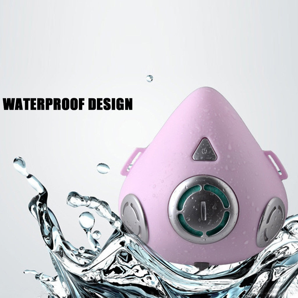 Smart Electric  Dustproof Face Mask Anti-Fog Air Purification Respirator Automatic Fresh Sports Leisurely FaceMask WILL NOT FOG UP YOUR GLASSES - Virtual Blue Store