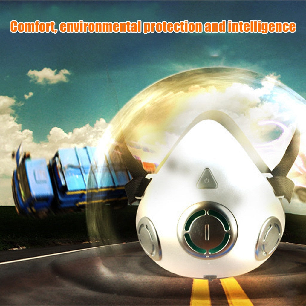 Smart Electric  Dustproof Face Mask Anti-Fog Air Purification Respirator Automatic Fresh Sports Leisurely FaceMask WILL NOT FOG UP YOUR GLASSES - Virtual Blue Store