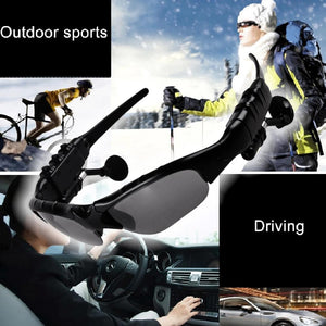 Cycling Sunglasses Riding Bluetooth Earphone Smart Glasses Outdoor Sport Wireless Bike Sun Glasses Headphone with Mic - Virtual Blue Store