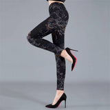 YSDNCHI Female Fitness Leggings Women Summer Floral Print Legging Lady Sexy Slim Elastic Pencil Pants Stretch Trousers Mujer - Virtual Blue Store